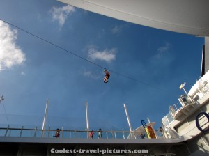 Zipline at the Oasis of the Seas