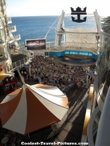 View from oasis of the seas boardwalk balcony stateroom 