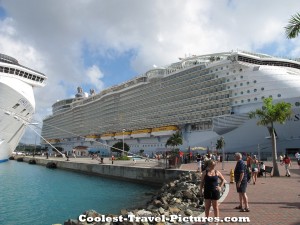 Costa Atlantica next to Oasis of the Seas ship